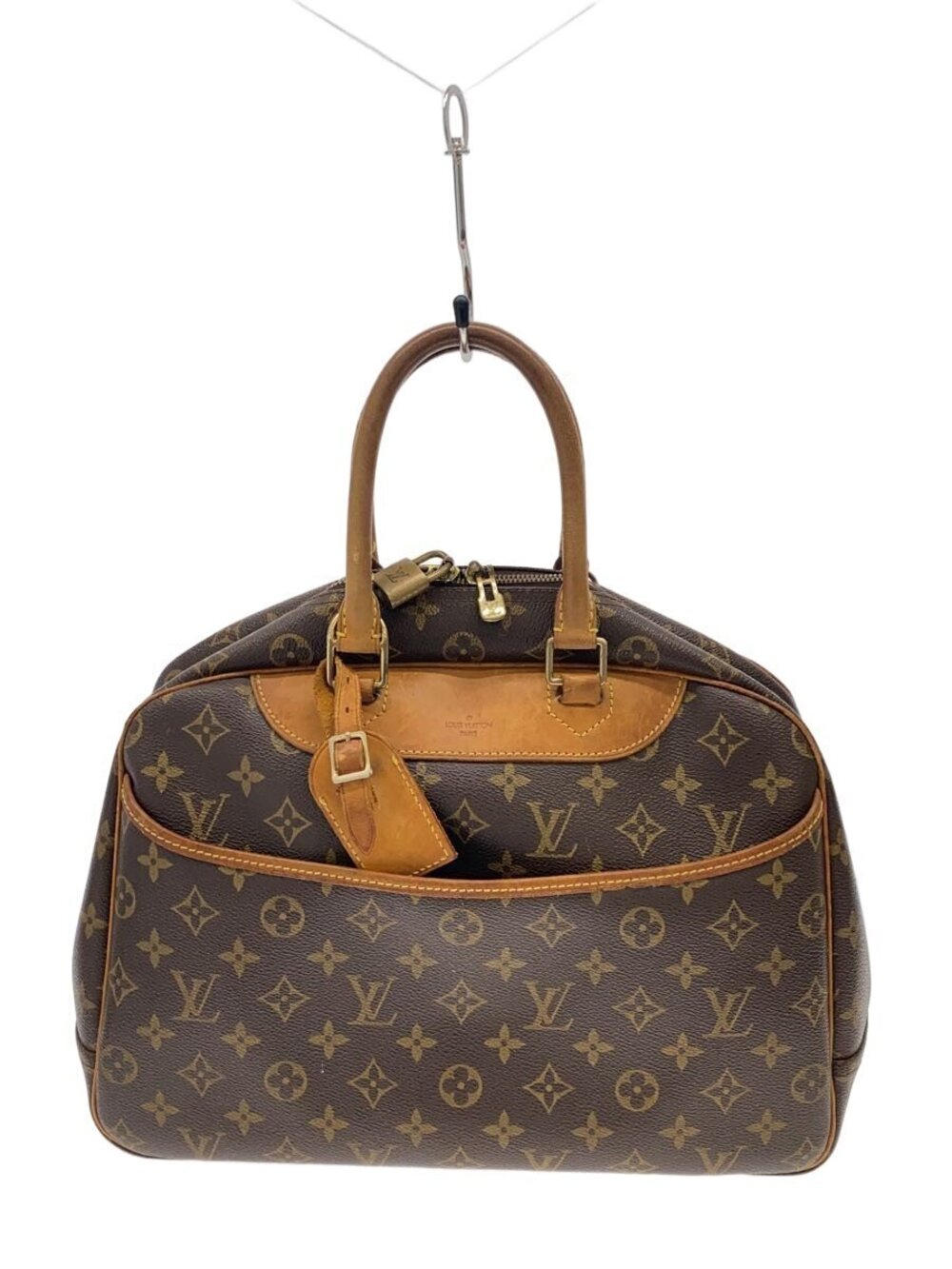 LOUIS VUITTON Bowling Vanity Deauville Monogram Canvas Brown